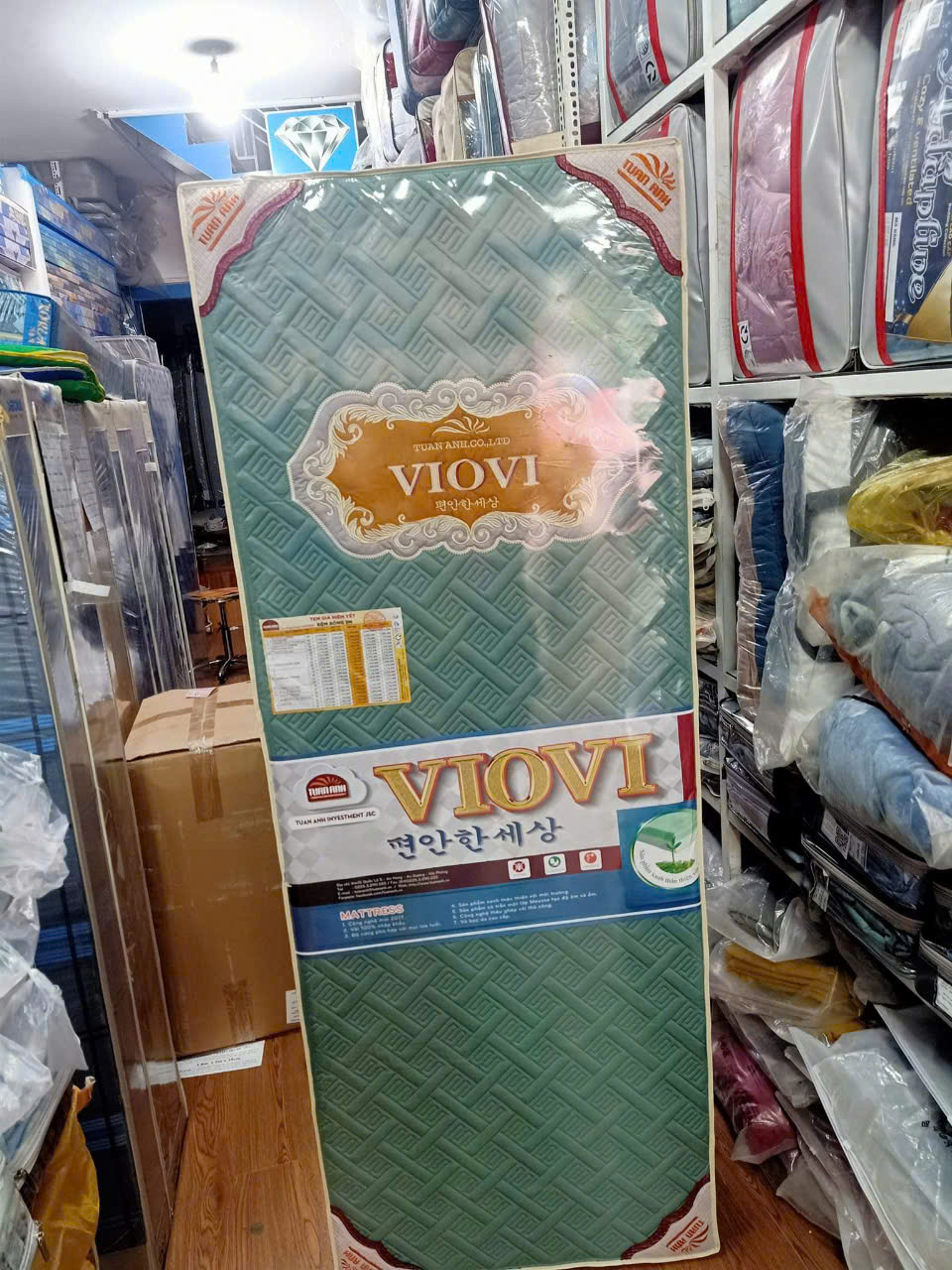 Đệm bông ép Viovi 1m6 x 2m