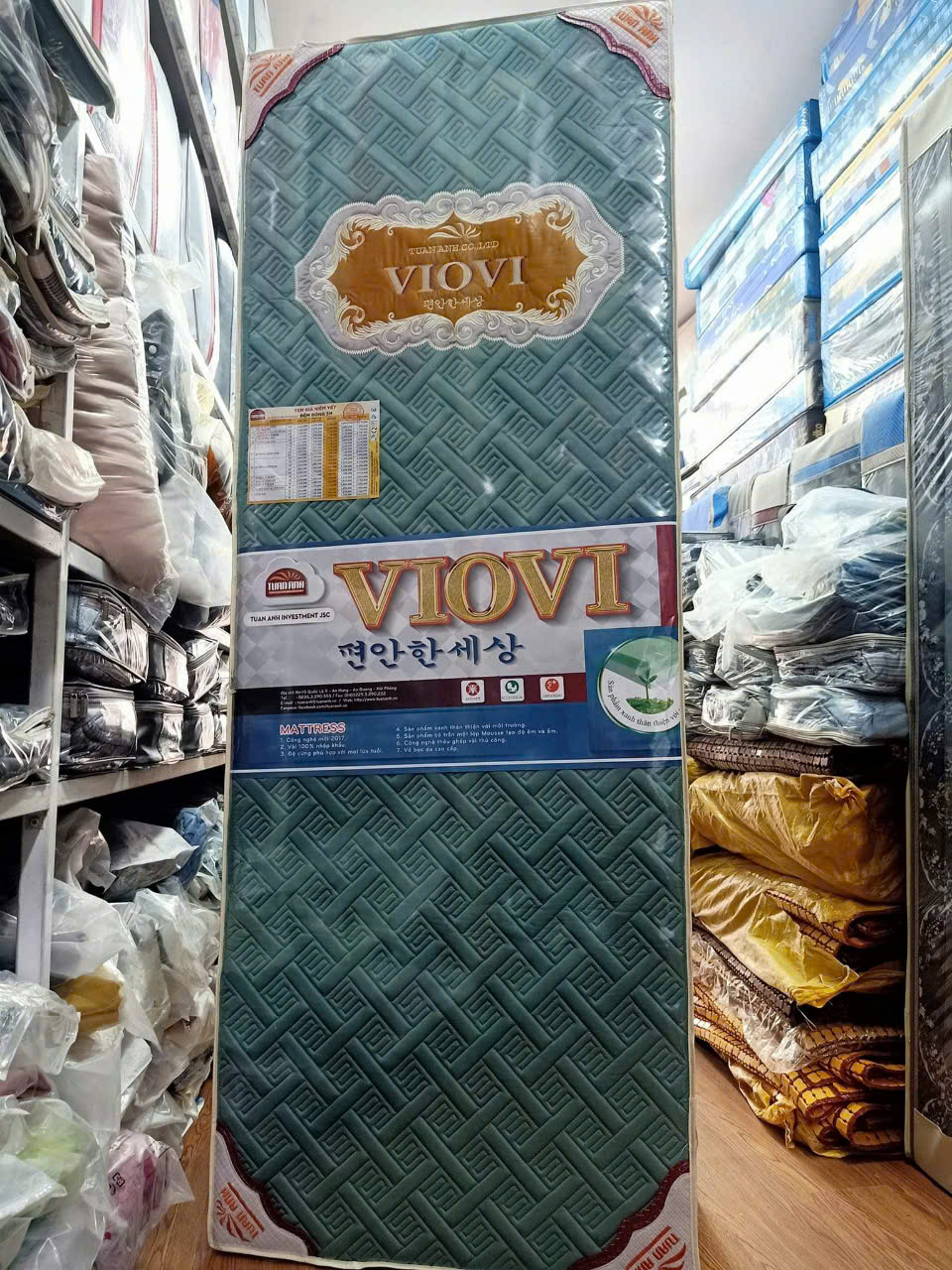 Đệm bông ép Viovi 1m4x1m9