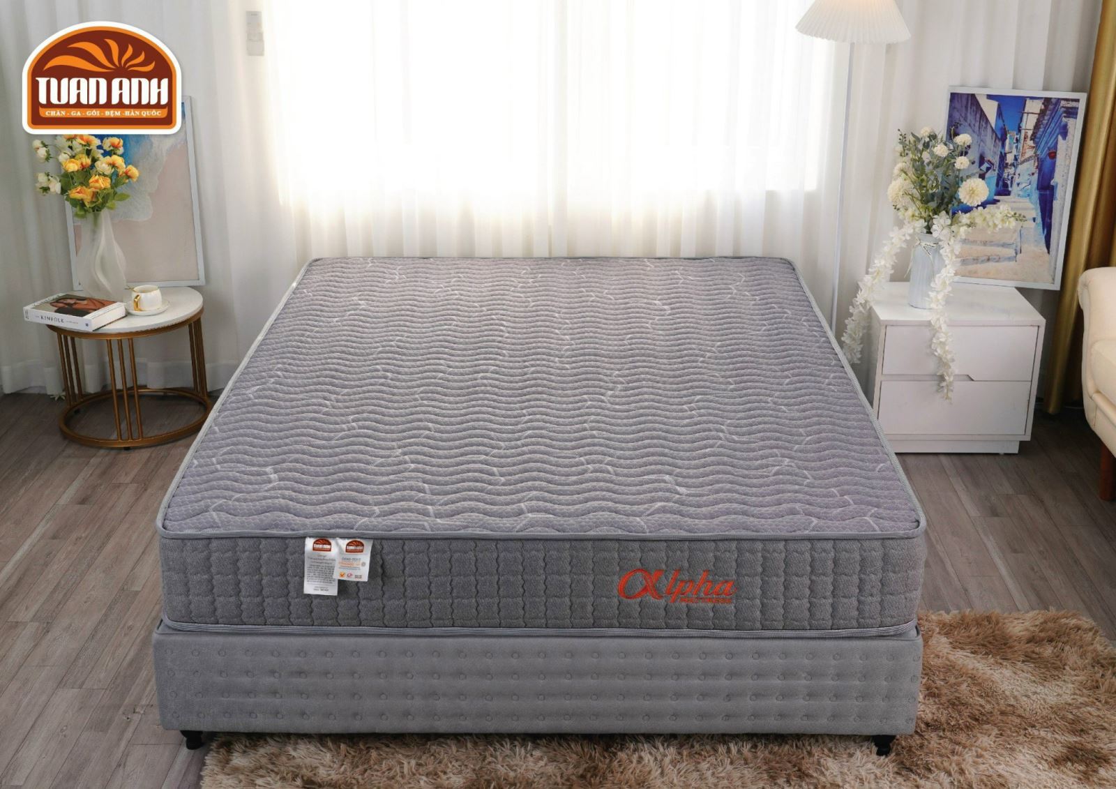 Đệm lò xo túi cuộn Alpha Tuấn Anh 150x190cm